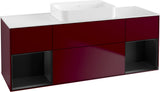 Villeroy & Boch Finion Waschtischunterschrank 1600 mm Glossy White Lacquer mit Beleuchtung