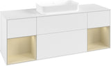 Villeroy & Boch Finion Waschbeckenunterschrank 1600 mm Glossy White Lacquer mit LED-Beleuchtung