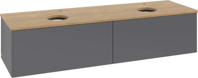 Villeroy & Boch Antao Waschtischunterschrank 1600 mm Anthracite Matt mit 2 Auszügen