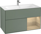 Villeroy & Boch Finion Waschtischunterschrank 996 mm Glossy White Lacquer mit LED-Beleuchtung