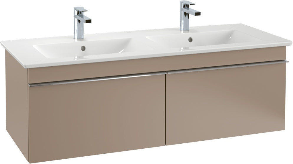 Villeroy & Boch Venticello Waschbeckenunterschrank 1253 mm Glossy White – 2 Auszüge, wandhängend