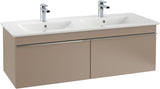 Villeroy & Boch Venticello Waschbeckenunterschrank 1253 mm Glossy White – 2 Auszüge, wandhängend