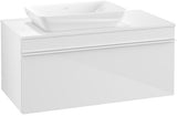 Villeroy & Boch Venticello Waschtischunterschrank Glossy White 957 mm, Auszug links