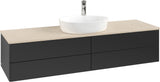 Villeroy & Boch Antao Waschtischunterschrank 1600 mm Anthracite Matt Lacquer mit 4 Auszügen