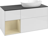 Villeroy & Boch Waschtischunterschrank Finion FA42G 1200 mm Glossy White Lacquer mit Beleuchtung