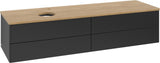 Villeroy & Boch Waschtischunterschrank Antao 1600 mm Black Matt Lacquer mit 4 Auszügen