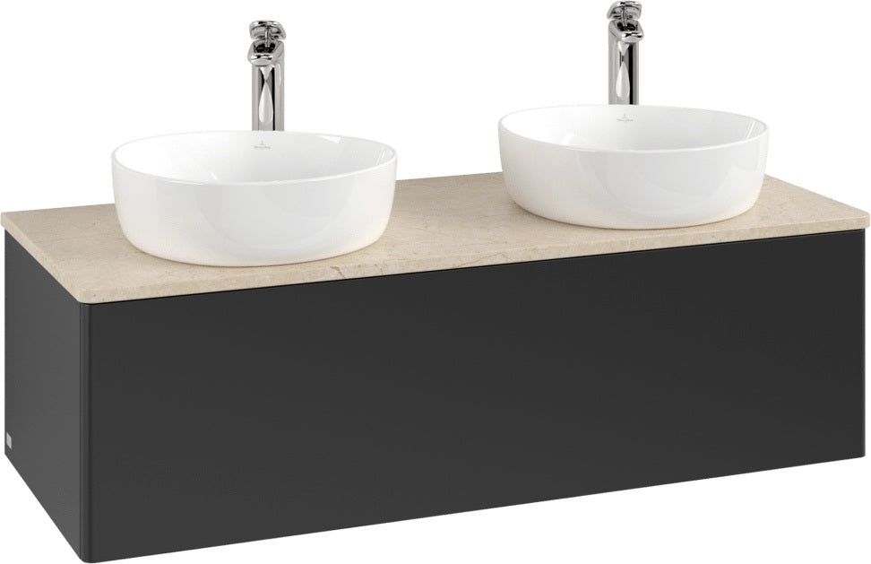 Villeroy & Boch Waschtischunterschrank Antao 1200 mm Anthrazit Matt Lackiert mit Auszug