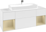 Villeroy & Boch Finion Waschtischunterschrank 1600 mm Glossy White Lacquer mit LED-Beleuchtung