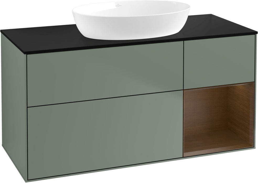 Villeroy & Boch Finion Waschtischunterschrank FA72GFGF 1200 mm Glossy White Lacquer mit LED-Beleuchtung