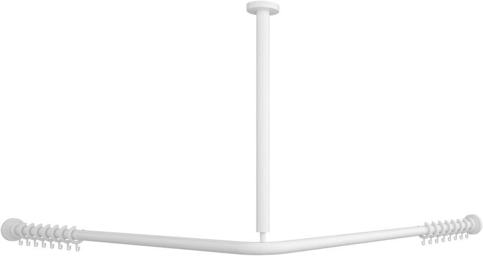 Villeroy & Boch Duschstange ViCare 921705 900x900x50mm Weiß Aluminium Wandmontage