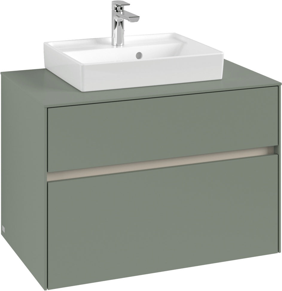 Villeroy & Boch Waschtischunterschrank Collaro C069 B0 800 mm White Oak mit LED-Beleuchtung