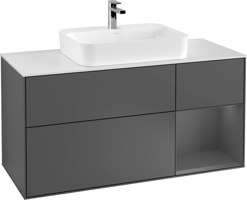 Villeroy & Boch Waschtischunterschrank Finion F421G 1200 mm Glossy White Lacquer