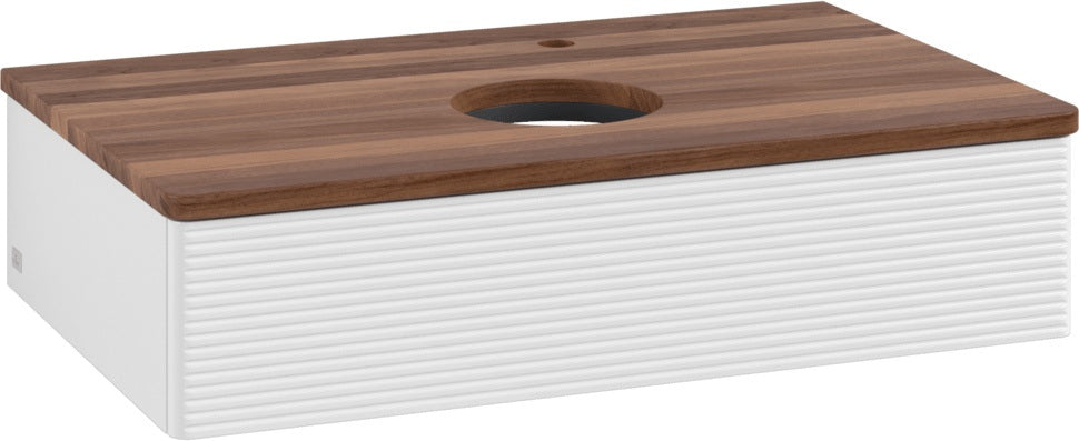 Villeroy & Boch Waschbeckenunterschrank Antao 800 mm Glossy White Lacquer mit Auszug und SoftClosing