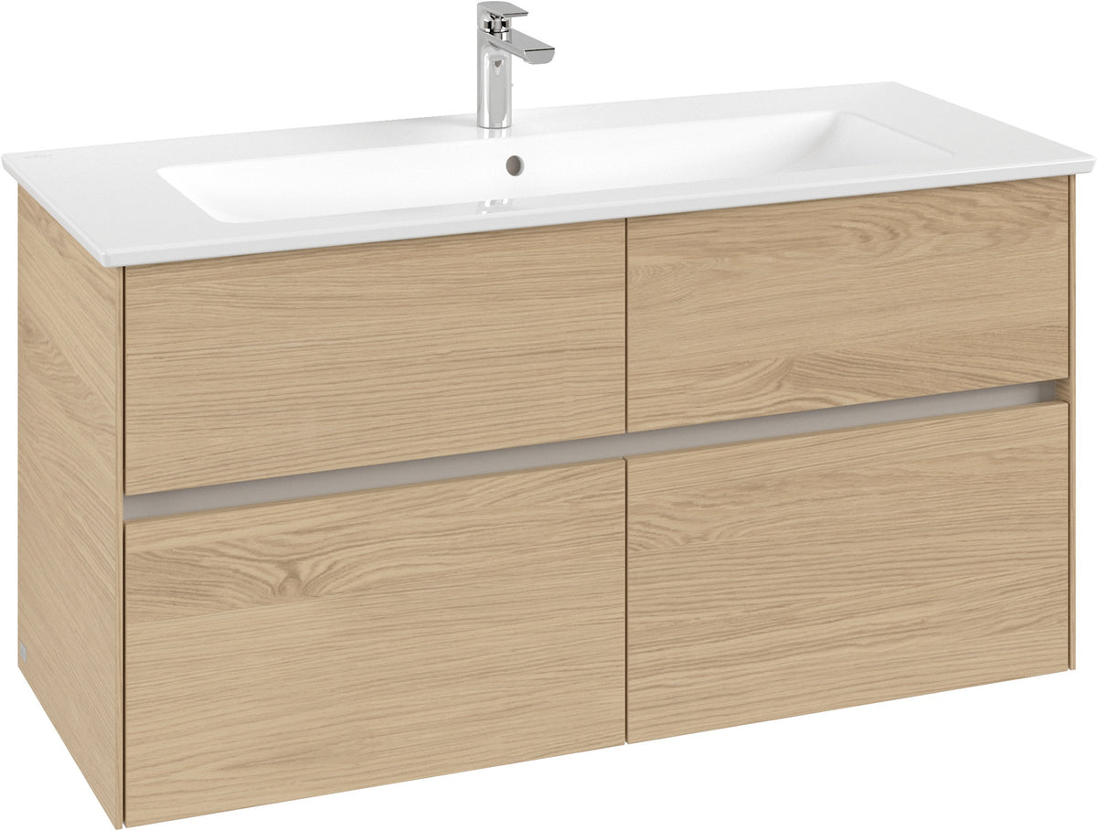 Villeroy & Boch Waschbeckenunterschrank Collaro C146 White Matt 1161 mm mit 4 Auszügen