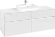Villeroy & Boch Waschbeckenunterschrank Collaro C073 1400 mm Glossy White mit 4 Auszügen