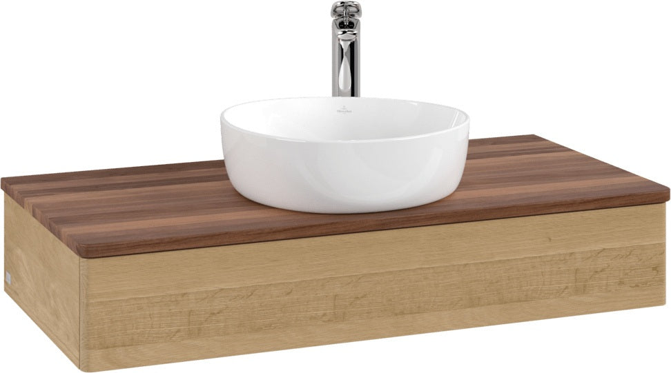 Villeroy & Boch Waschtischunterschrank Antao L09051 1000 mm Warm Walnut mit LED