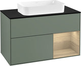 Villeroy & Boch Waschtischunterschrank Finion F252G 1000 mm Glossy White Lacquer mit LED-Beleuchtung