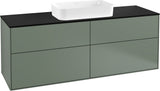 Villeroy & Boch Finion Waschtischunterschrank 1600 mm Anthrazit Matt mit LED-Beleuchtung
