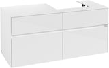 Villeroy & Boch Waschtischunterschrank Collaro C072 1200 mm Glossy White mit 4 Auszügen