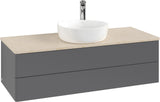 Villeroy & Boch Waschtischunterschrank Antao K21053 1200 mm Anthracite Matt Lacquer mit Hahnlochbohrung