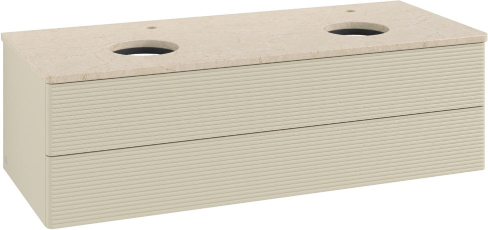 Villeroy & Boch Antao Waschtischunterschrank 1200 mm, 2 Auszüge, Push-Open, Stone Grey Matt