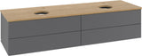 Villeroy & Boch Antao Waschtischunterschrank 1600 mm Anthracite Matt mit LED-Beleuchtung