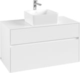 Villeroy & Boch Waschtischunterschrank Collaro C03800MS 1000 mm White Matt – 2 Auszüge, SoftClosing