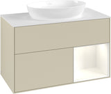 Villeroy & Boch Finion Waschtischunterschrank FA21GFGF 1000 mm Glossy White Lacquer