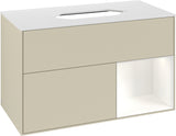 Villeroy & Boch Finion Waschtischunterschrank 1000 mm Glossy White Lacquer mit LED-Beleuchtung