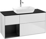 Villeroy & Boch Finion Waschtischunterschrank 1200 mm Glossy White Lacquer mit Beleuchtung