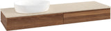 Villeroy & Boch Antao Waschbeckenunterschrank L15013 1600 mm Warm Walnut mit LED