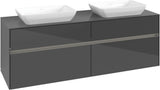 Villeroy & Boch Waschtischunterschrank Collaro C123 B0 1600 mm Glossy White mit LED-Beleuchtung