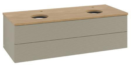 Villeroy & Boch Antao Waschtischunterschrank 1200 mm, 2 Auszüge, Push-Open, Stone Grey Matt