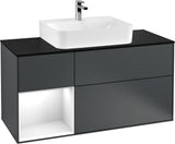 Villeroy & Boch Finion Waschbeckenunterschrank 1200 mm Glossy White mit Beleuchtung