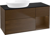 Villeroy & Boch Finion Waschtischunterschrank 1200 mm Glossy White Lacquer mit LED-Beleuchtung