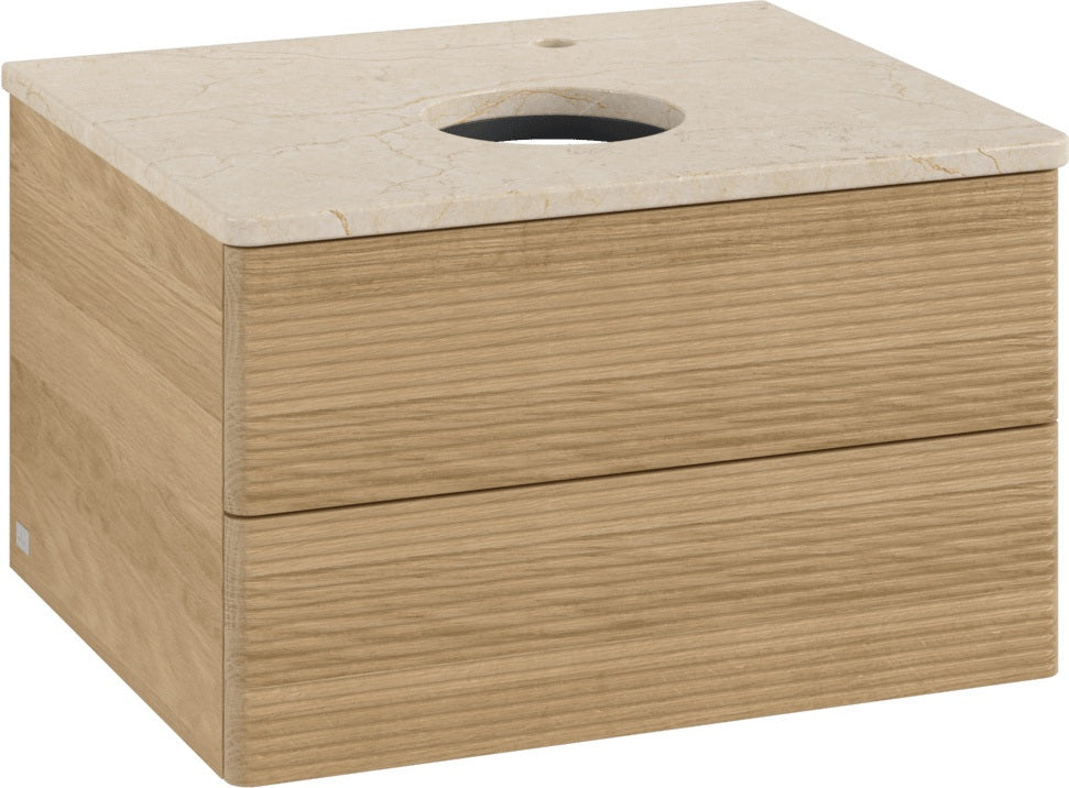 Villeroy & Boch Waschbeckenunterschrank Antao K18153 600x360x500mm Warm Walnut eckig
