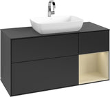 Villeroy & Boch Finion Waschbeckenunterschrank 1200 mm Glossy White Lacquer mit Beleuchtung