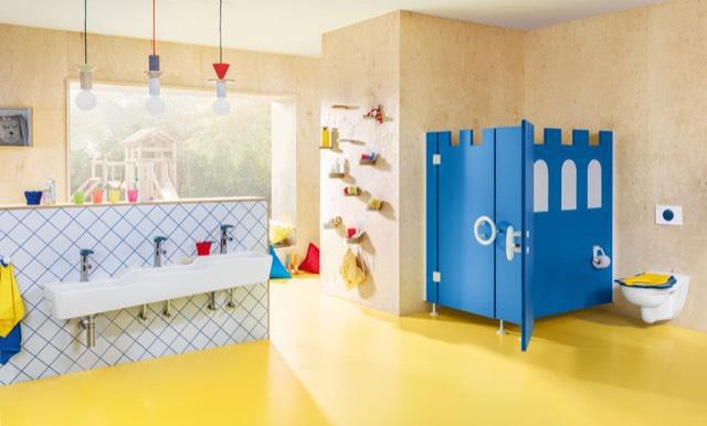 Villeroy & Boch ViConnect 100S Kids WC-Betätigungsplatte Ocean Blue – eckig, 205 x 145 mm