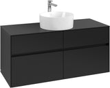 Villeroy & Boch Waschbeckenunterschrank Collaro C041 1200 mm Volcano Black mit SoftClosing