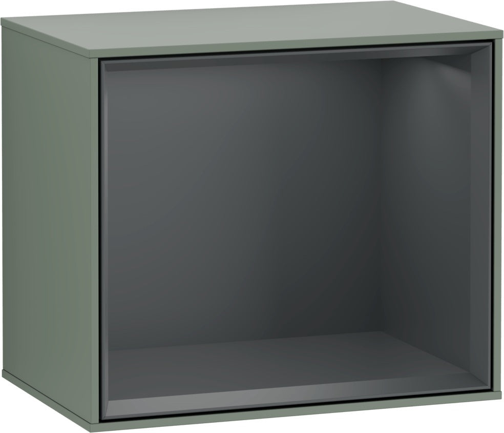 Villeroy & Boch Finion Regalmodul F580GF – 418 mm, Olive Matt Lacquer, mit LED-Beleuchtung