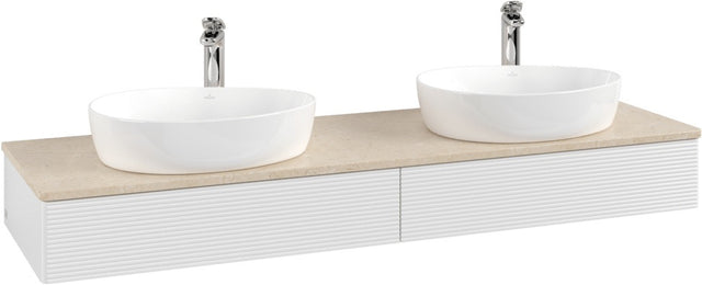 Villeroy & Boch Antao Waschbeckenunterschrank 1600 mm Glossy White Lacquer mit 2 Auszügen
