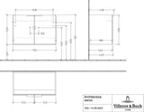 Villeroy & Boch Architectura Waschbeckenunterschrank White Matt 600 mm – 2 Türen, SoftClosing