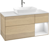 Villeroy & Boch Waschtischunterschrank Finion G831G 1200 mm Glossy White Lacquer mit Beleuchtung