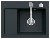 Villeroy & Boch Subway 45 Compact Einbauspüle 650x510mm Keramik Ebony CeramicPlus