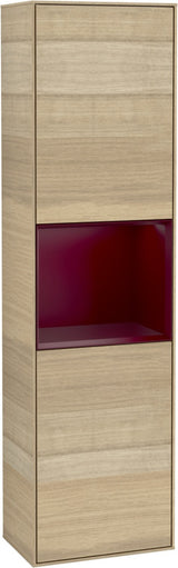 Villeroy & Boch Hochschrank Finion F460GF – 418 mm, Glossy White Lacquer, mit Beleuchtung & SoftClosing