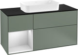Villeroy & Boch Finion Waschtischunterschrank 1200 mm Glossy White Lacquer mit LED-Beleuchtung