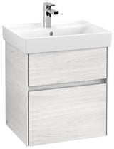 Villeroy & Boch Collaro Waschtischunterschrank 510 mm White Wood mit LED-Beleuchtung und 2 Auszügen
