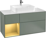 Villeroy & Boch Finion Waschtischunterschrank G161G 1200 mm Glossy White Lacquer mit LED-Beleuchtung