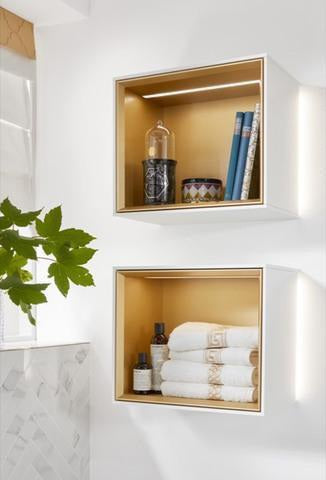 Villeroy & Boch Finion Regalmodul G580GF 418x358x270mm Glossy White Lacquer mit Beleuchtung