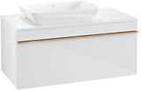 Villeroy & Boch Venticello Waschtischunterschrank Glossy White 957 mm, Auszug links